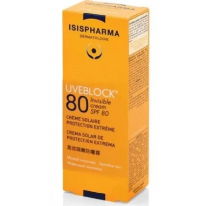 ISISPHARMA UVEBLOCK80 ECRAN INVISIBLE 40ML