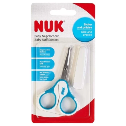 NUK CISEAUX BOUTS RONDS BLEU