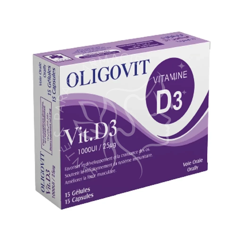Vital Oligovit Vitamine D3 15 Gélules