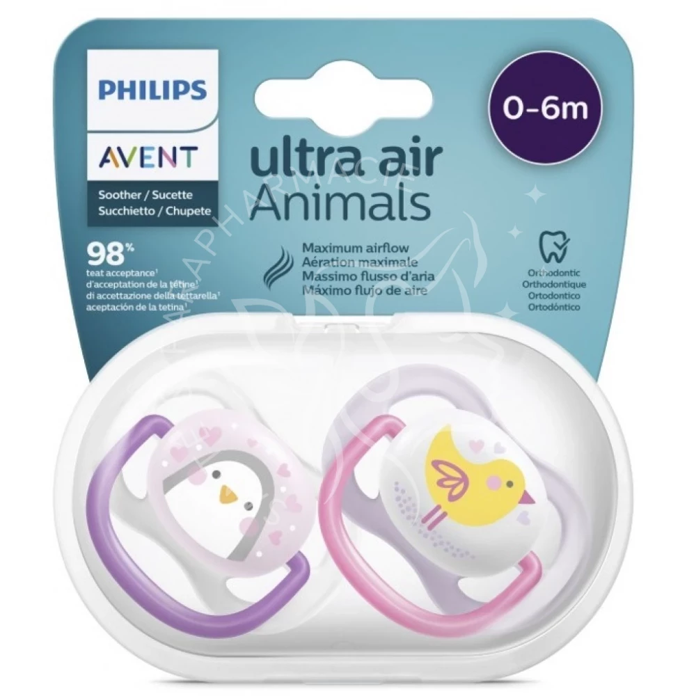 AVENT SUC FILLE COLLECTION ANIMAL 0-6 M