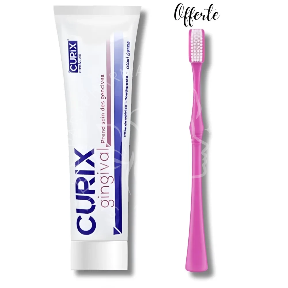معجون أسنان Curix اللثوي 75 مل + فرشاة أسنان هدية