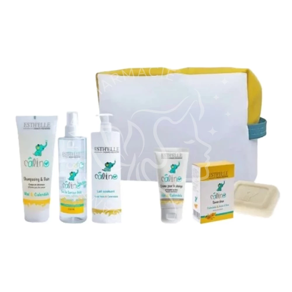 Calino طقم 4 منتجات + صابون صغير 75 غ