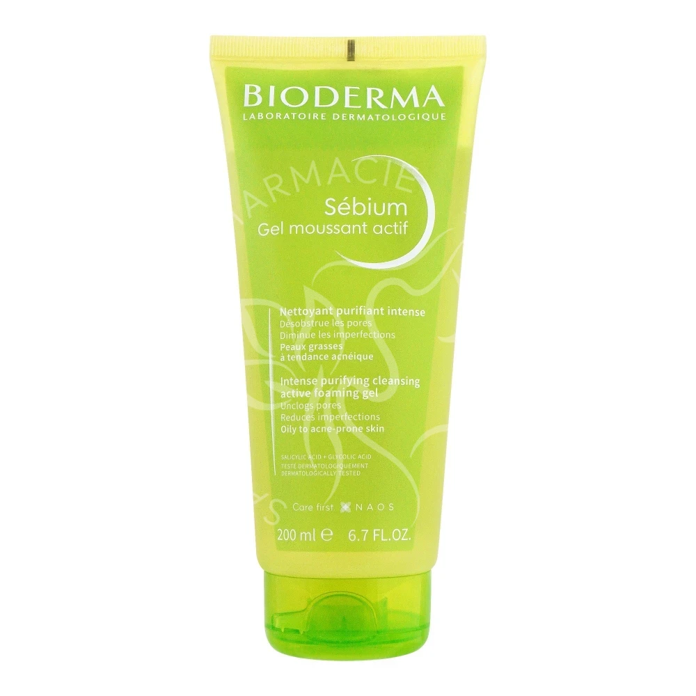 BIODERMA  SEBIUM GEL MOUSSANT ACTIF TUBE  200ML