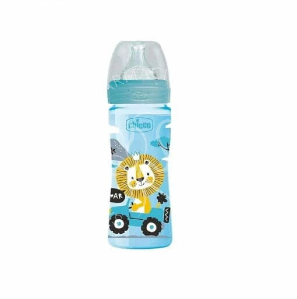CHICCO BIBERON 250ML BLEU