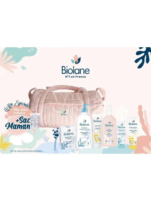 BIOLANE SAC MAMAN MATELASSE ROSE