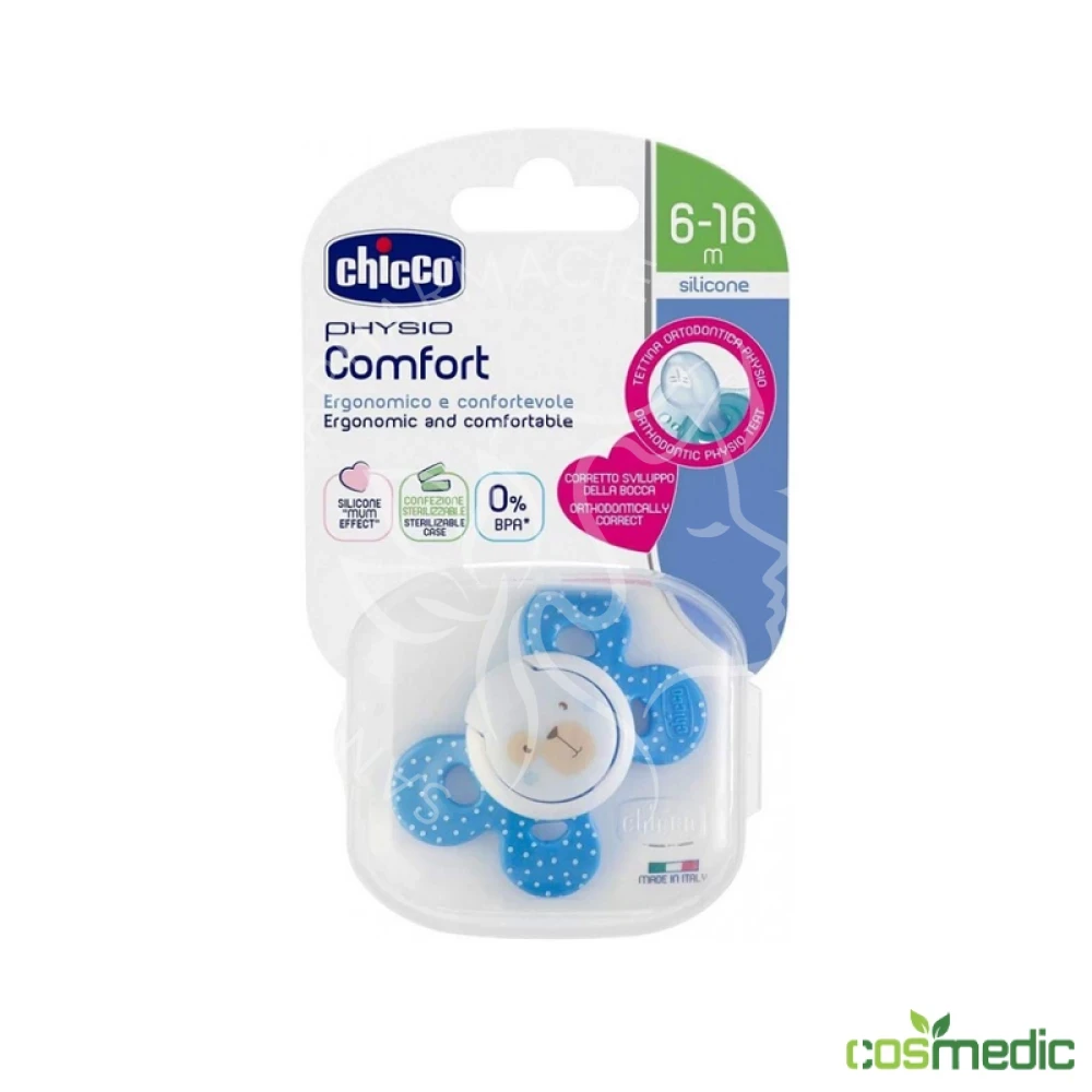 CHICCO SUCETTE BLEU 6-12