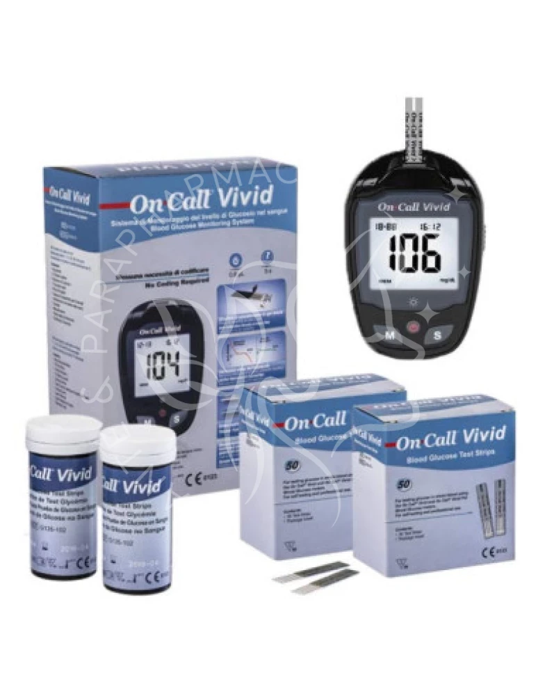 ON CALL VIVID : APPAREIL DE MESURE+100 BANDELETTES