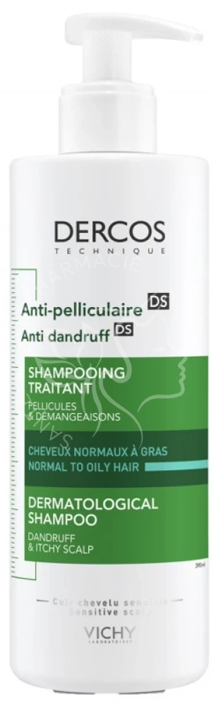 VICHY DERCOS SHAMP ANTI PELUCAIRE CHVX GRAS  390ML