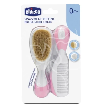 CHICCO BROSSE ET PEIGNE ROSE