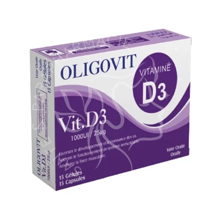Vital Oligovit Vitamine D3 15 Gélules