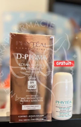 PHYTEAL DPIGMA ECRAN INVISIBLE SPF100+EAU MICELLAIRE A L'ALOE VERA 150ML (OFFERTE) + ROLL ON PHYTEAL (OFFERTE)