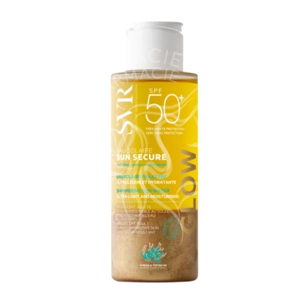 ماء شمسي SVR Sun Secure Glow SPF50+ 100 مل