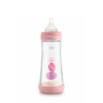 CHICCO BIB EN PLASTIQUE PERFECT5 300ML GIRL
