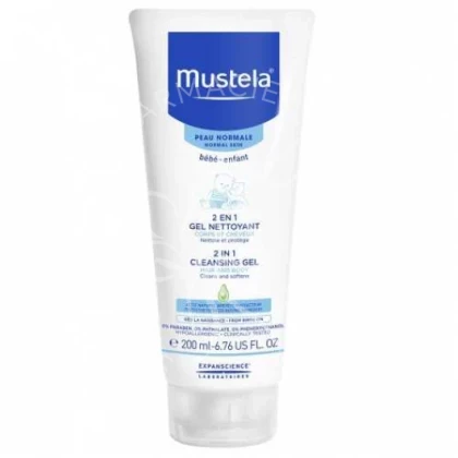 MUSTELA SHAMPOOING GEL 2EN1 200ML NOUVEAU