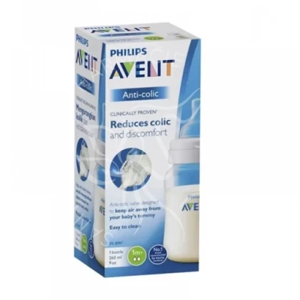 AVENT BIB COLIQUE 260ML 1M+