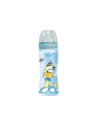 CHICCO BIBERON 330ML BLEU