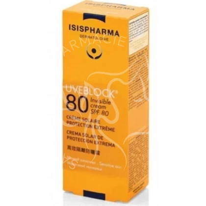 ISISPHARMA UVEBLOCK80 ECRAN INVISIBLE 40ML